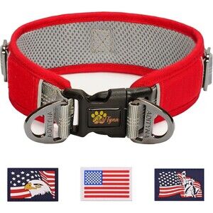 Dog Collar 2 D-Rings Secure - 2-inch Wide Adjustable Dog Collar for Large Dogs